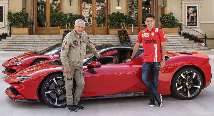 Claude Lelouch gira “Le grand rendez-vous” con la Ferrari e Charles Leclerc