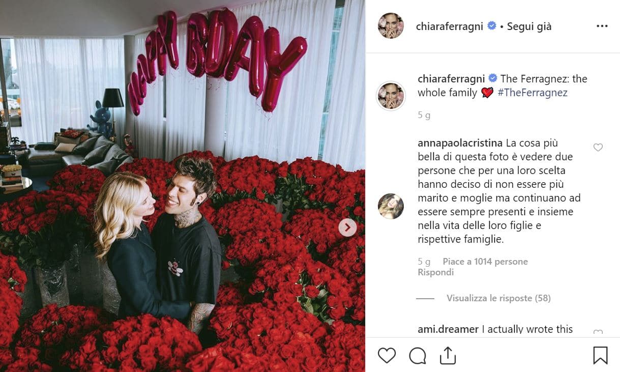 Fedez stupisce Chiara Ferragni con un compleanno romantico in quarantena