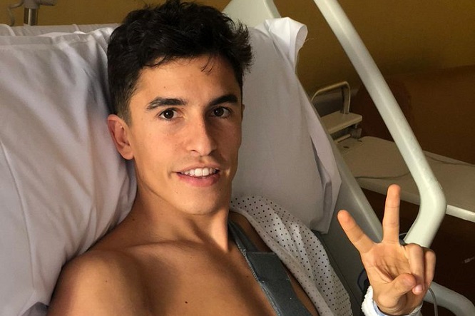 Marquez torna a casa dopo dieci giorni di ospedale