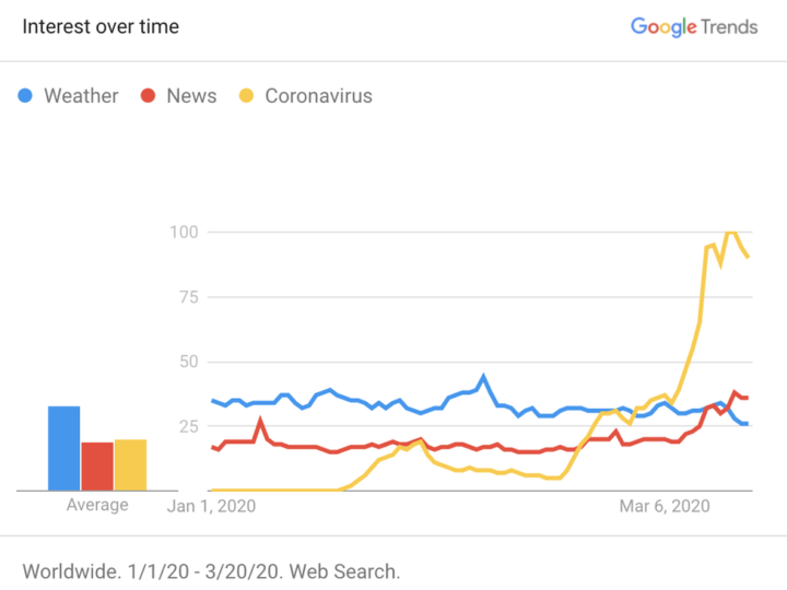 Covid la parola più ricercata  dagli italiani su Google