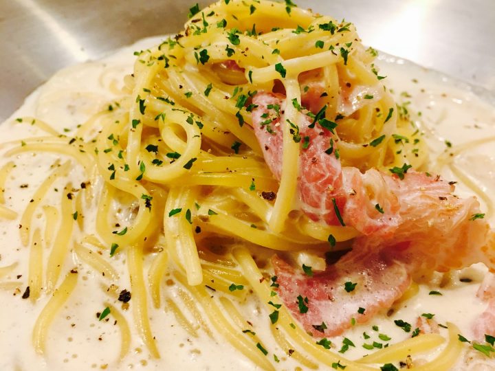 Carbonara di salmone