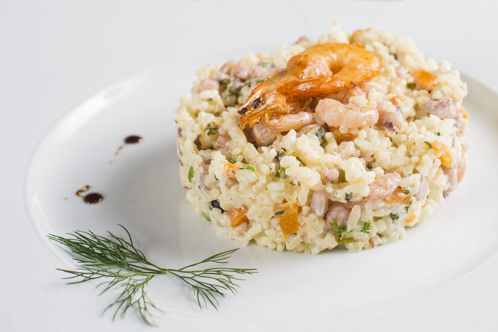 Risotto al limone e gamberetti