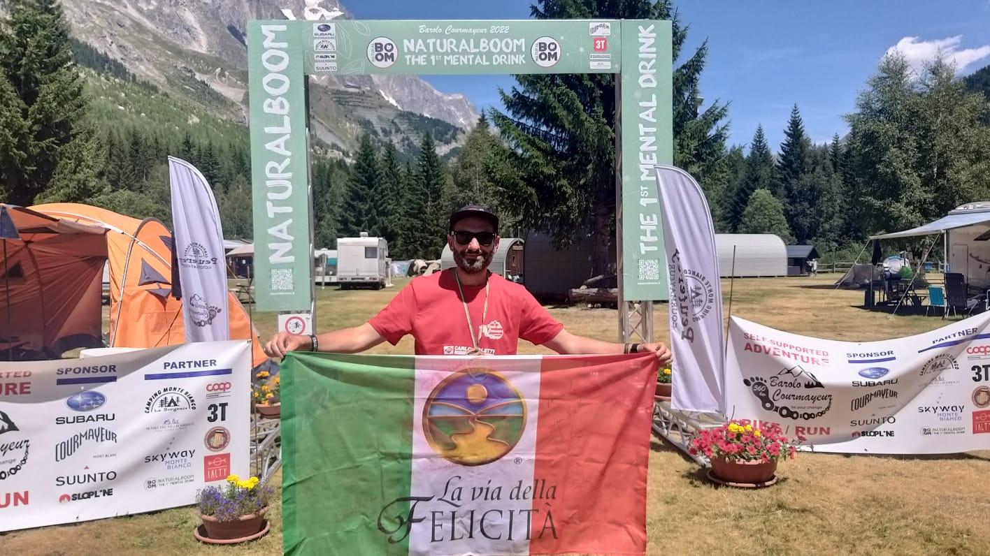 Simone Leo: l’ultra maratoneta e testimonial internazionale de “la Via della Felicita’, alla maratona di Torino