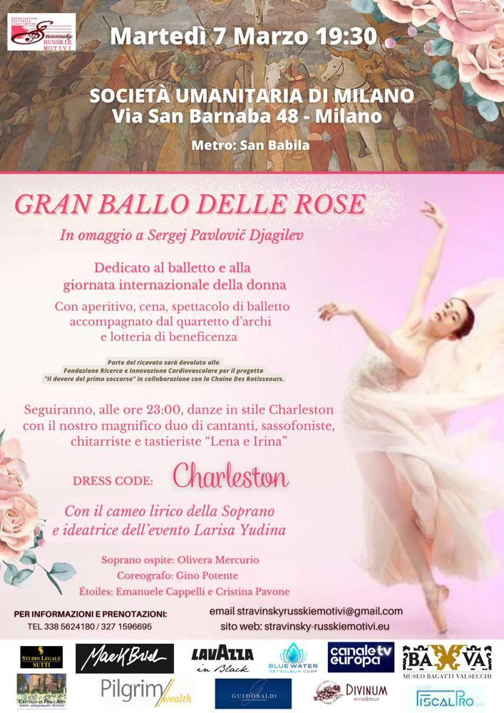 Gran Ballo delle Rose: il Gala di beneficenza  a Milano