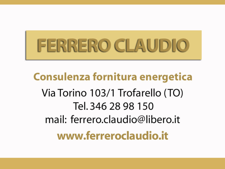 Ferrero Claudio, il tutor energetico affidabile per i contratti di luce e gas