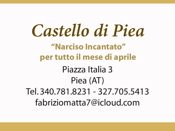 Narciso incantato al Castello di Piea: un viaggio tra storia, fiori e meraviglia