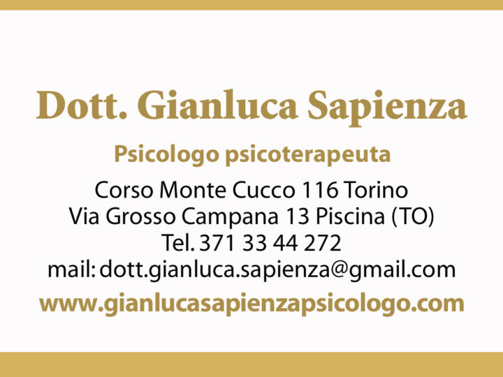 Dott. Gianluca Sapienza: psicologo e psicoterapeuta con un approccio integrato