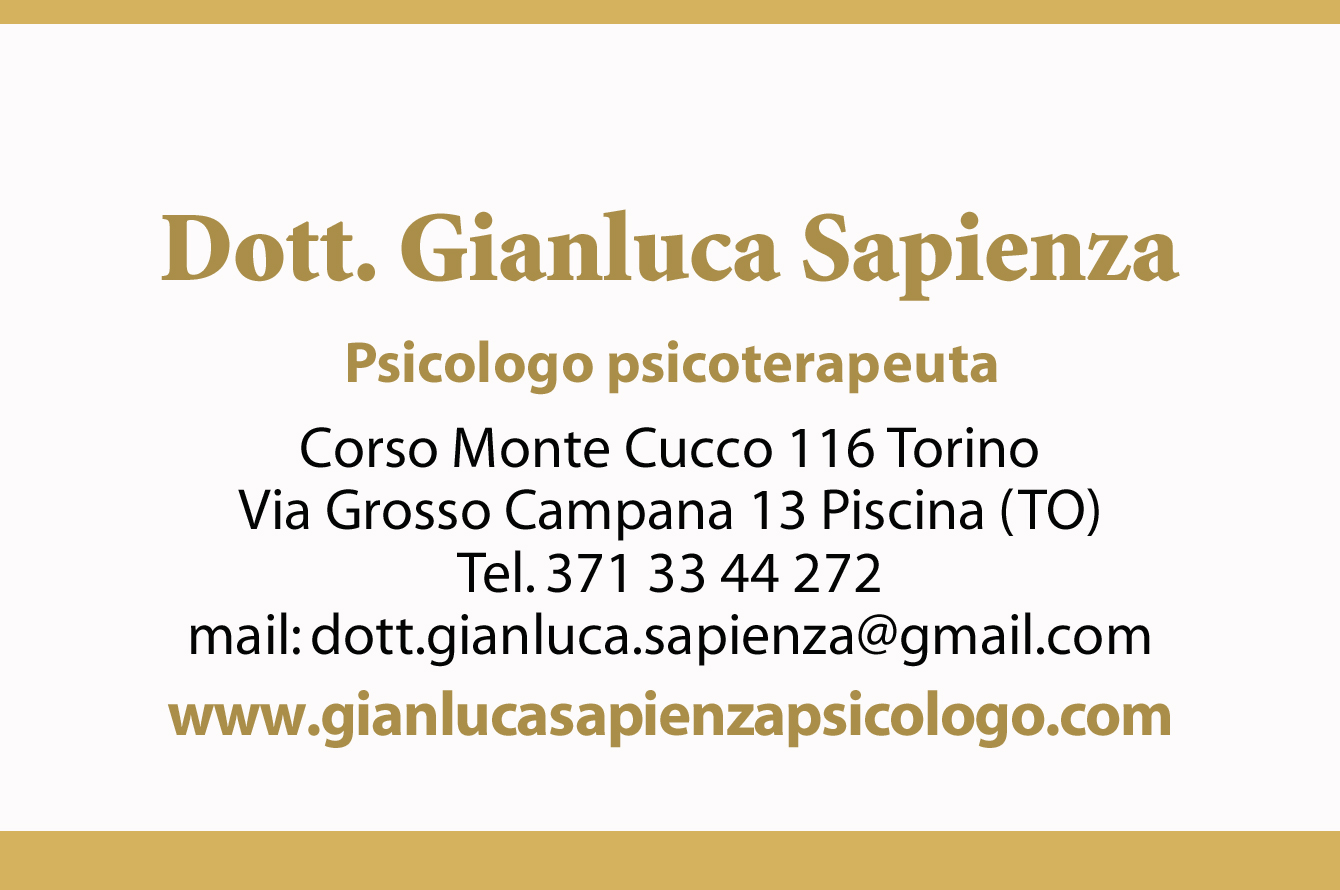 Dott. Gianluca Sapienza: psicologo e psicoterapeuta con un approccio integrato