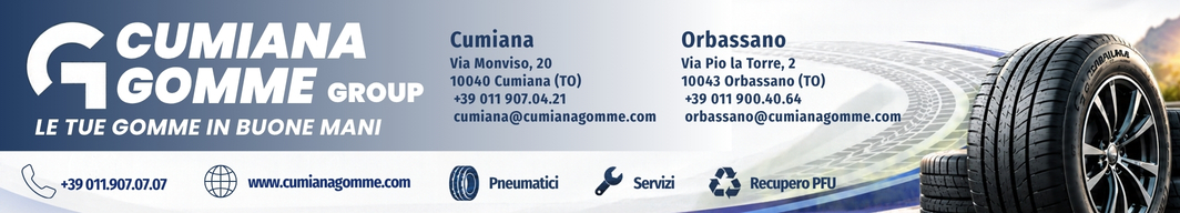 Banner pubblicitario Cumiana Gomme