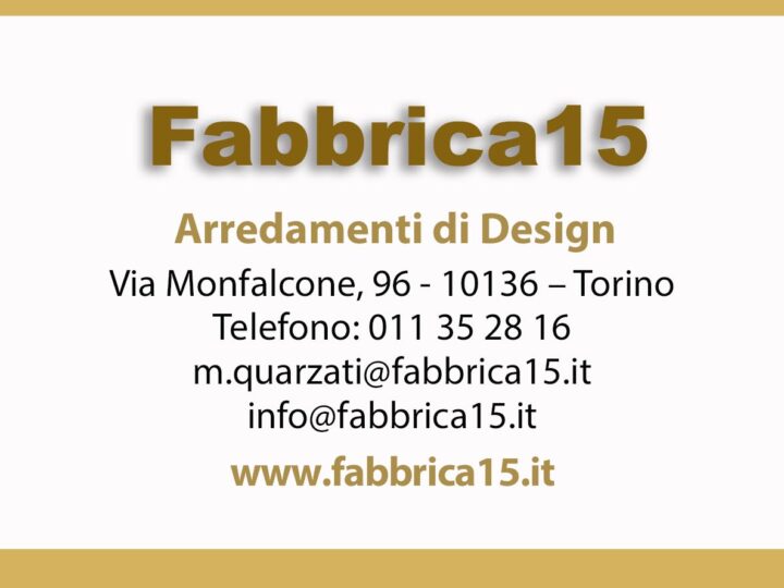 Fabbrica 15 Arredamenti a Torino: progettare la casa dei propri sogni tra design, personalizzazione e consulenza su misura